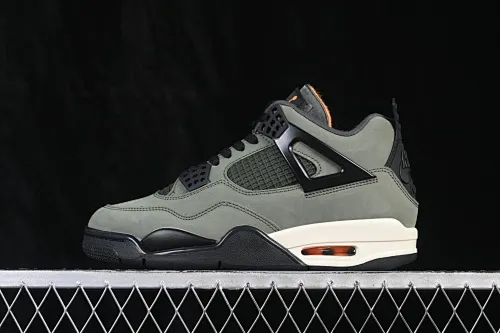 All categories Air Jordan Jordan series basketball shoes Air Jordan 4 X version Undefeated x Air Jordan 4 OG AJ4 Joe 4 olive green suede IB1519-200